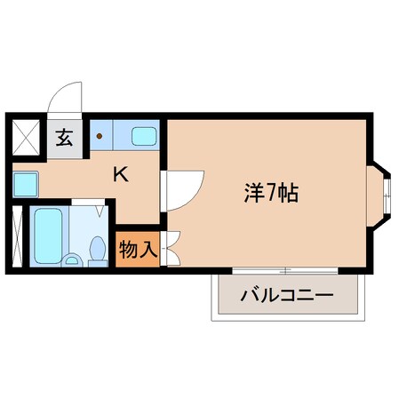 静岡駅 バス22分  堀ノ内下車：停歩7分 2階の物件間取画像